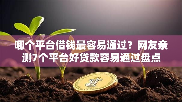 哪个平台借钱最容易通过?网友亲测7个平台好贷款容易通过盘点 哪个平台借钱最容易通过?网友亲测7个平台好贷款容易通过盘点