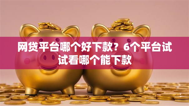 网贷平台哪个好下款？6个平台试试看哪个能下款
