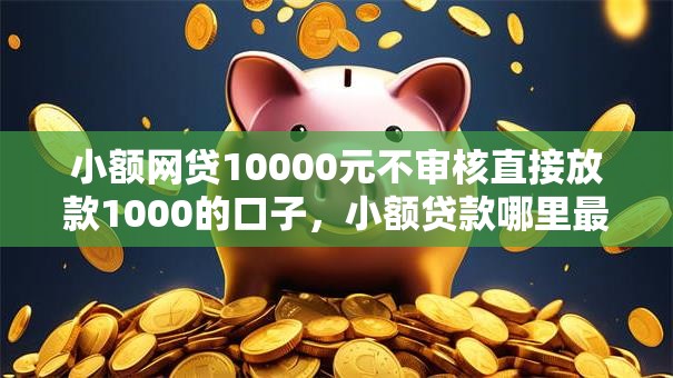 小额网贷10000元不审核直接放款1000的口子，小额贷款哪里最可靠的7个平台介绍