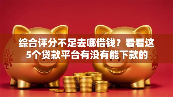 综合评分不足去哪借钱？看看这5个贷款平台有没有能下款的