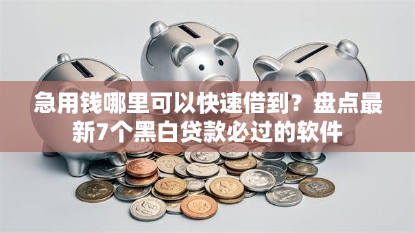急用钱哪里可以快速借到？盘点最新7个黑白贷款必过的软件