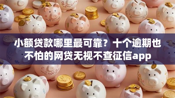 小额贷款哪里最可靠？十个逾期也不怕的网贷无视不查征信app