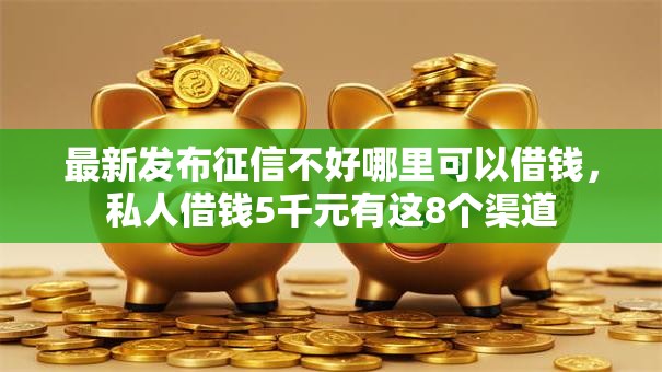 最新发布征信不好哪里可以借钱，私人借钱5千元有这8个渠道