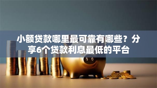 小额贷款哪里最可靠有哪些？分享6个贷款利息最低的平台