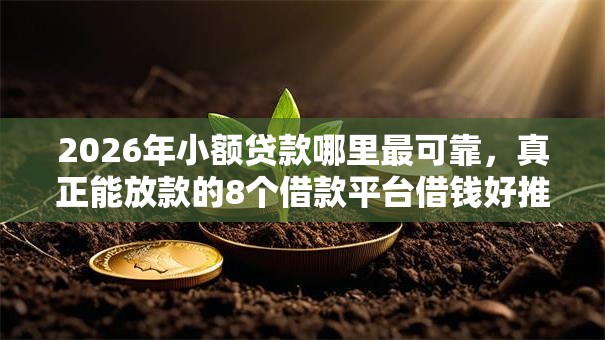 2026年小额贷款哪里最可靠，真正能放款的8个借款平台借钱好推荐