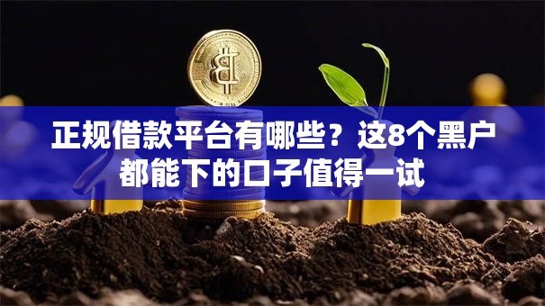 正规借款平台有哪些？这8个黑户都能下的口子值得一试