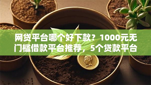 网贷平台哪个好下款？1000元无门槛借款平台推荐，5个贷款平台怎么注销盘点