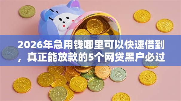 2026年急用钱哪里可以快速借到，真正能放款的5个网贷黑户必过平台推荐