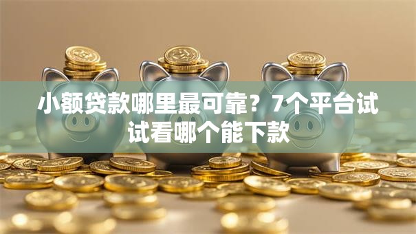 小额贷款哪里最可靠?7个平台试试看哪个能下款 小额贷款哪里最可靠?7个平台试试看哪个能下款