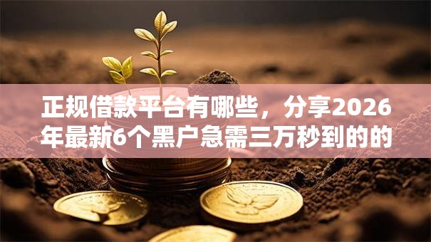 正规借款平台有哪些,分享2026年最新6个黑户急需三万秒到的的软件 正规借款平台有哪些,分享2026年最新6个黑户急需三万秒到的的软件