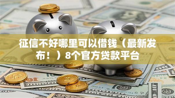 征信不好哪里可以借钱（最新发布！）8个官方贷款平台