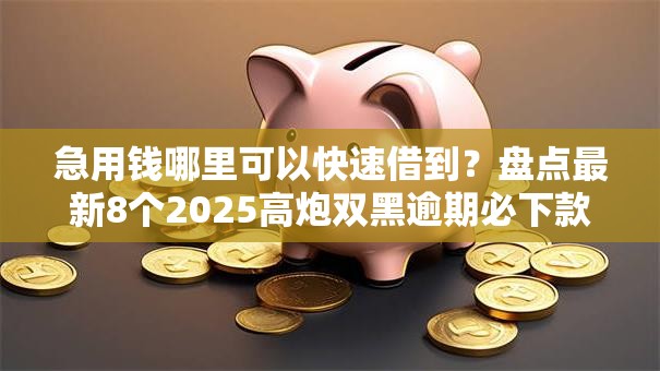 急用钱哪里可以快速借到？盘点最新8个2025高炮双黑逾期必下款口子