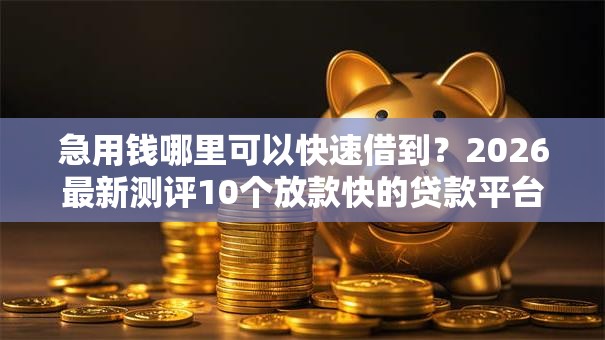 急用钱哪里可以快速借到？2026最新测评10个放款快的贷款平台