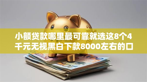 小额贷款哪里最可靠就选这8个4千元无视黑白下款8000左右的口子