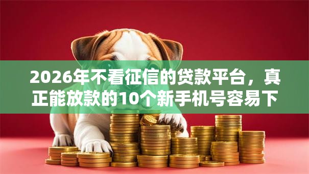 2026年不看征信的贷款平台,真正能放款的10个新手机号容易下款的软件推荐 2026年不看征信的贷款平台,真正能放款的10个新手机号容易下款的软件推荐