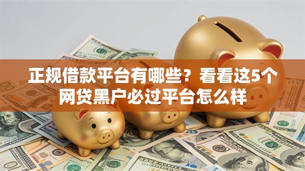 正规借款平台有哪些？看看这5个网贷黑户必过平台怎么样