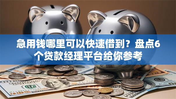 急用钱哪里可以快速借到？盘点6个贷款经理平台给你参考
