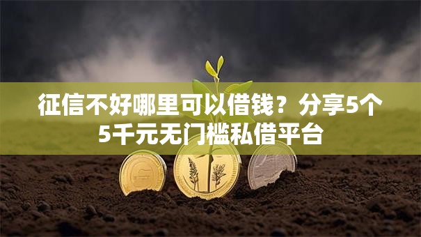 征信不好哪里可以借钱?分享5个5千元无门槛私借平台 征信不好哪里可以借钱?分享5个5千元无门槛私借平台