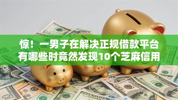 惊！一男子在解决正规借款平台有哪些时竟然发现10个芝麻信用439分下款的口子，事后分享了出来