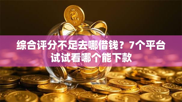 综合评分不足去哪借钱？7个平台试试看哪个能下款
