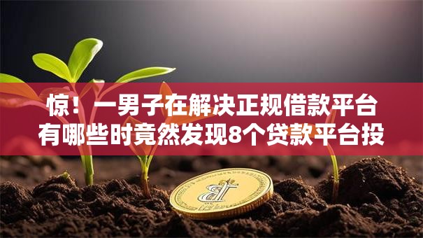 惊!一男子在解决正规借款平台有哪些时竟然发现8个贷款平台投诉电话,事后分享了出来 惊!一男子在解决正规借款平台有哪些时竟然发现8个贷款平台投诉电话,事后分享了出来