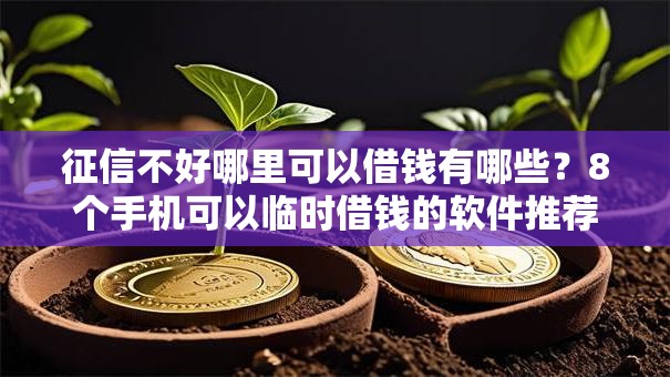 征信不好哪里可以借钱有哪些?8个手机可以临时借钱的软件推荐给你 征信不好哪里可以借钱有哪些?8个手机可以临时借钱的软件推荐给你
