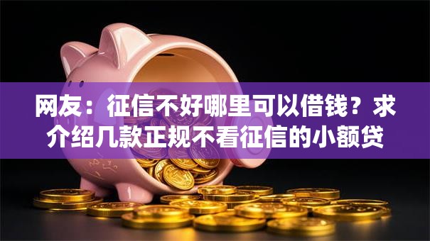 网友:征信不好哪里可以借钱?求介绍几款正规不看征信的小额贷款app 网友:征信不好哪里可以借钱?求介绍几款正规不看征信的小额贷款app