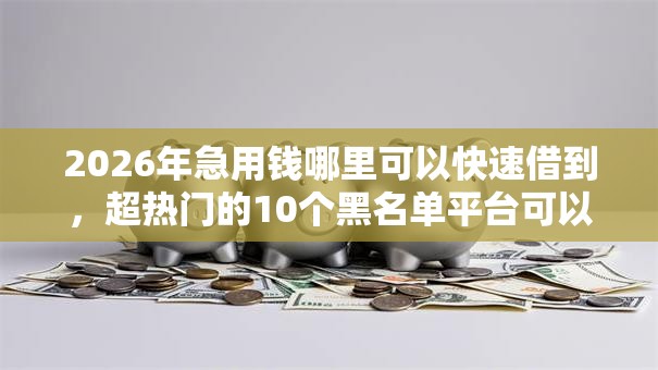 2026年急用钱哪里可以快速借到，超热门的10个黑名单平台可以贷款推荐