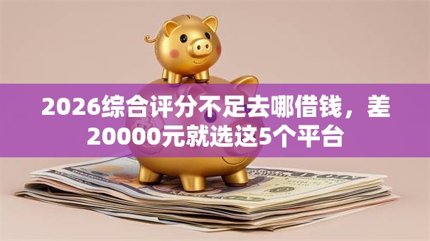 2026综合评分不足去哪借钱，差20000元就选这5个平台