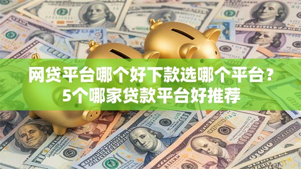 网贷平台哪个好下款选哪个平台？5个哪家贷款平台好推荐