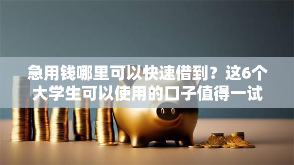 急用钱哪里可以快速借到?这6个大学生可以使用的口子值得一试 急用钱哪里可以快速借到?这6个大学生可以使用的口子值得一试