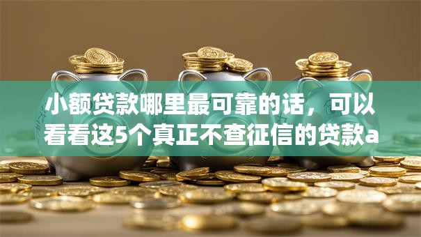 小额贷款哪里最可靠的话,可以看看这5个真正不查征信的贷款app 小额贷款哪里最可靠的话,可以看看这5个真正不查征信的贷款app