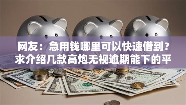 网友:急用钱哪里可以快速借到?求介绍几款高炮无视逾期能下的平台 网友:急用钱哪里可以快速借到?求介绍几款高炮无视逾期能下的平台
