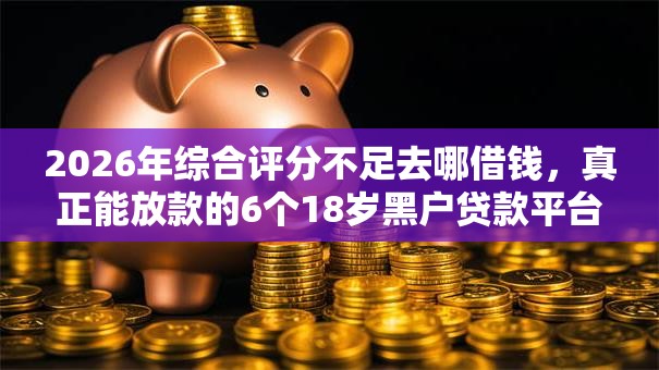 2026年综合评分不足去哪借钱，真正能放款的6个18岁黑户贷款平台推荐