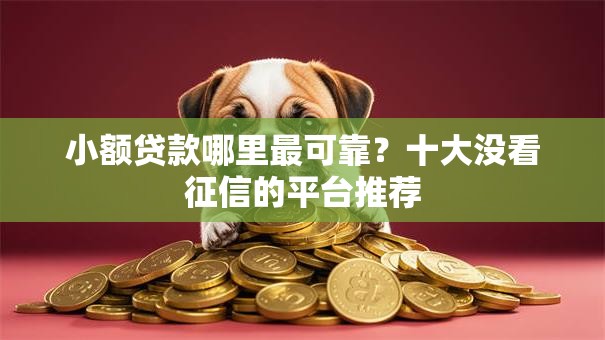 小额贷款哪里最可靠?十大没看征信的平台推荐 小额贷款哪里最可靠?十大没看征信的平台推荐