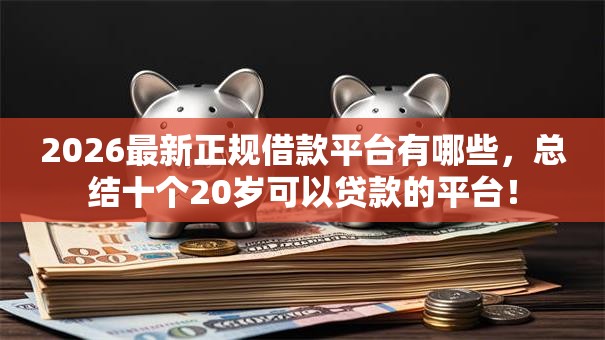 2026最新正规借款平台有哪些，总结十个20岁可以贷款的平台！
