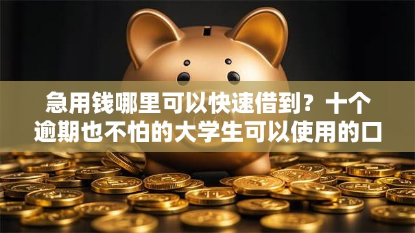 急用钱哪里可以快速借到？十个逾期也不怕的大学生可以使用的口子