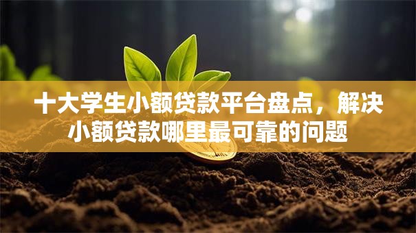十大学生小额贷款平台盘点,解决小额贷款哪里最可靠的问题 十大学生小额贷款平台盘点,解决小额贷款哪里最可靠的问题