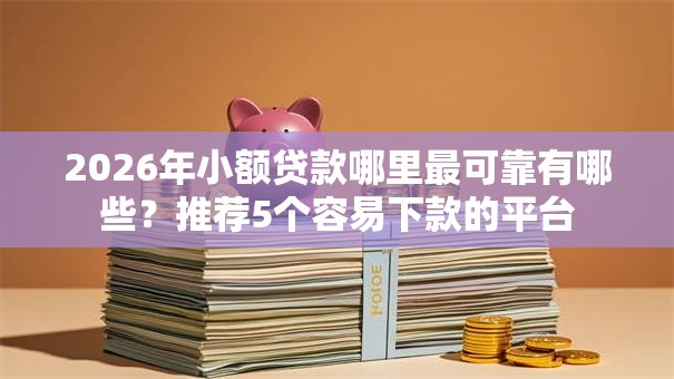 2026年小额贷款哪里最可靠有哪些？推荐5个容易下款的平台