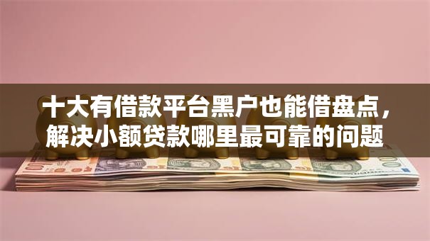 十大有借款平台黑户也能借盘点，解决小额贷款哪里最可靠的问题