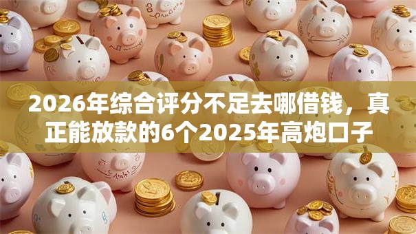2026年综合评分不足去哪借钱,真正能放款的6个2025年高炮口子秒下款推荐 2026年综合评分不足去哪借钱,真正能放款的6个2025年高炮口子秒下款推荐