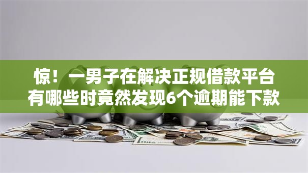 惊！一男子在解决正规借款平台有哪些时竟然发现6个逾期能下款的平台，事后分享了出来