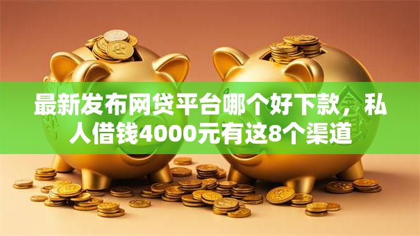最新发布网贷平台哪个好下款，私人借钱4000元有这8个渠道