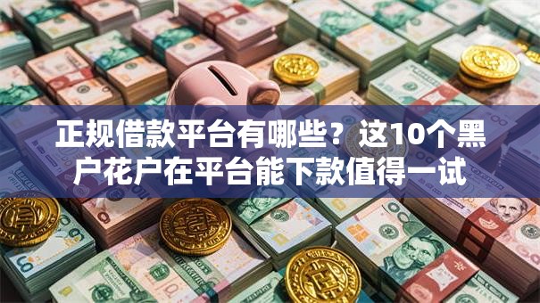 正规借款平台有哪些?这10个黑户花户在平台能下款值得一试 正规借款平台有哪些?这10个黑户花户在平台能下款值得一试
