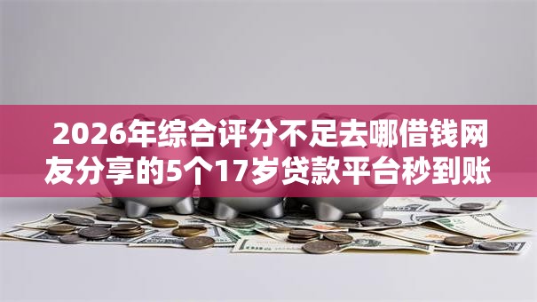 2026年综合评分不足去哪借钱网友分享的5个17岁贷款平台秒到账我觉得不错！