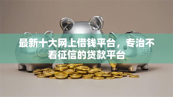 最新十大网上借钱平台，专治不看征信的贷款平台