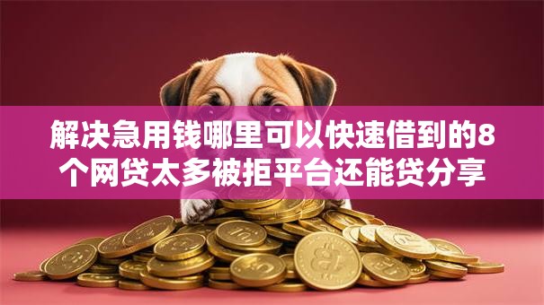 解决急用钱哪里可以快速借到的8个网贷太多被拒平台还能贷分享