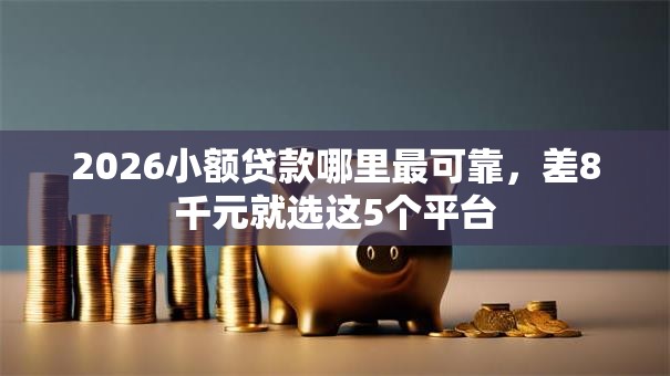 2026小额贷款哪里最可靠，差8千元就选这5个平台