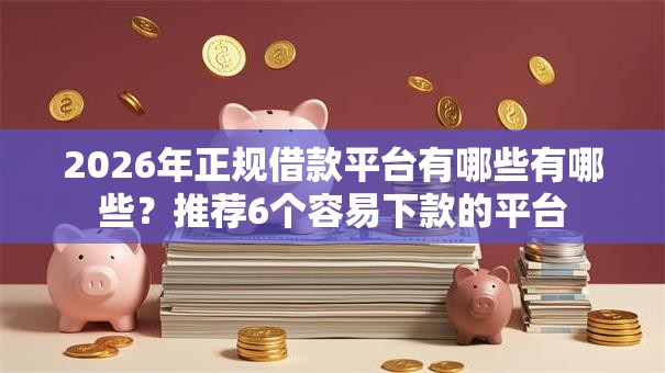 2026年正规借款平台有哪些有哪些?推荐6个容易下款的平台 2026年正规借款平台有哪些有哪些?推荐6个容易下款的平台
