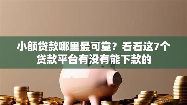 小额贷款哪里最可靠?看看这7个贷款平台有没有能下款的 小额贷款哪里最可靠?看看这7个贷款平台有没有能下款的